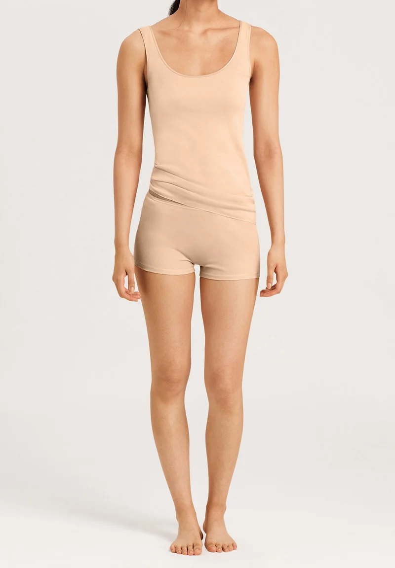 Cotton Seamless Tank Top | beige 071604-070274