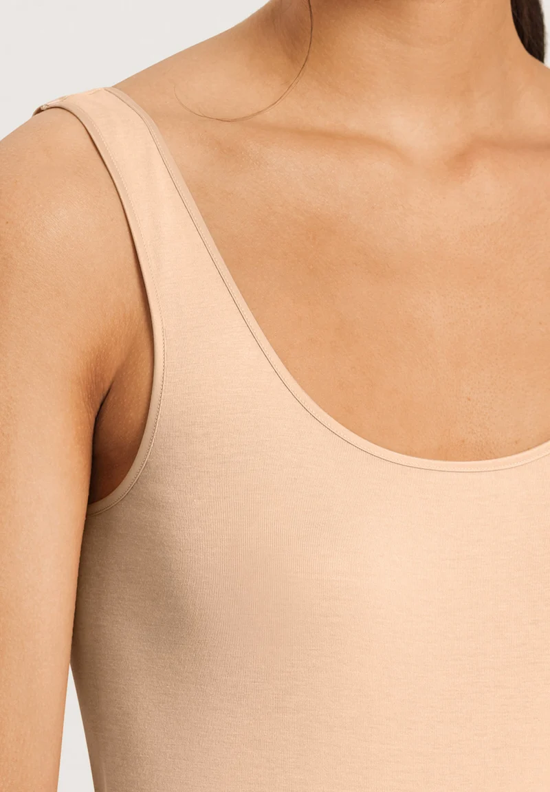 Cotton Seamless Tank Top | beige 071604-070274