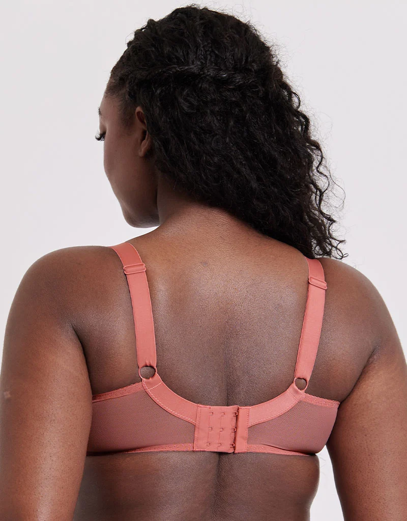 Flirtelle Swirl Balcony Bra Rose