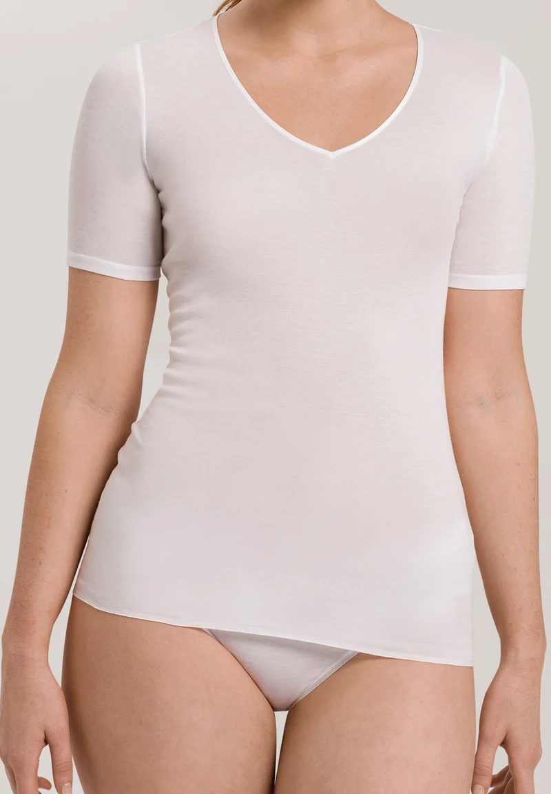 Cotton Seamless S/SLV Shirt | white 071603-070101