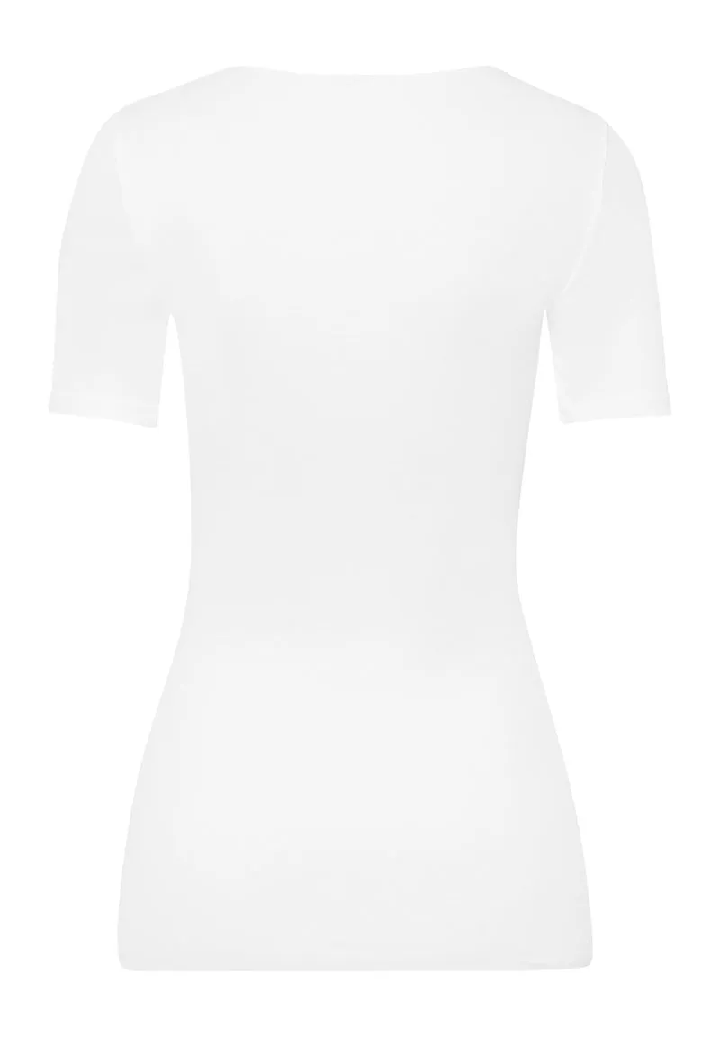 Cotton Seamless S/SLV Shirt | white 071603-070101