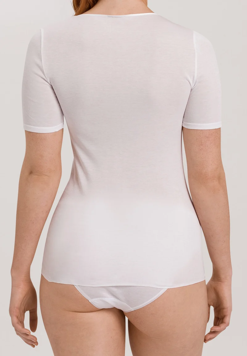 Cotton Seamless S/SLV Shirt | white 071603-070101