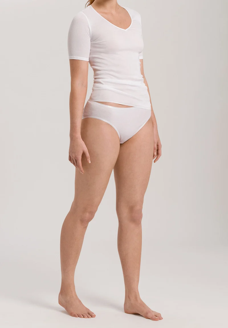 Cotton Seamless S/SLV Shirt | white 071603-070101