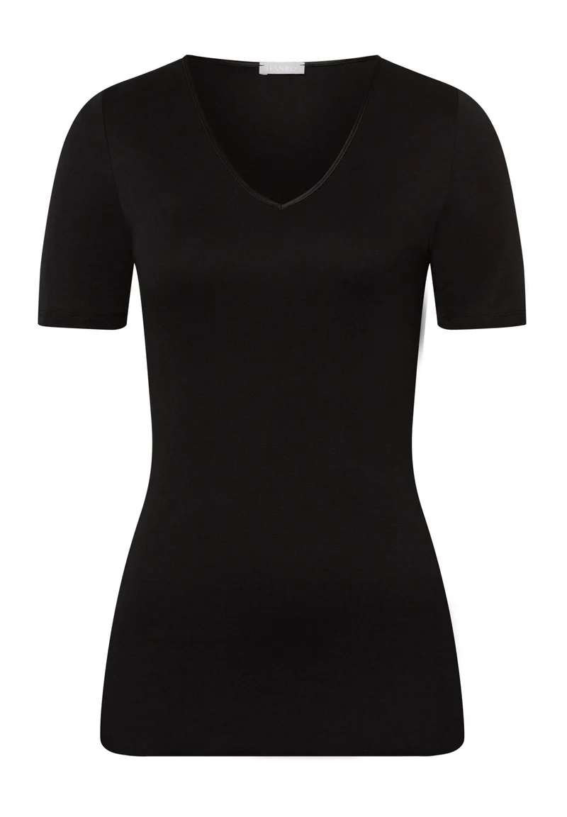 Cotton Seamless S/SLV Shirt | black 071603-070019