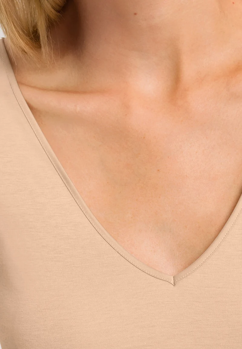 Cotton Seamless Tank Top | beige 071602-070274