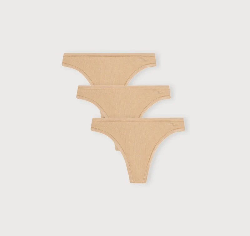 Core Rib Thong 3-Pack