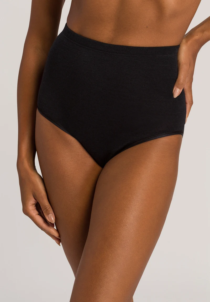 Woolen Silk Maxi Briefs | black 071420-070018