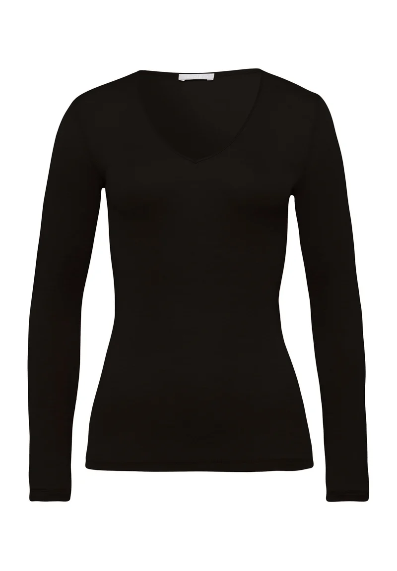 Woolen Silk L/SLV Shirt | black 071418-070018