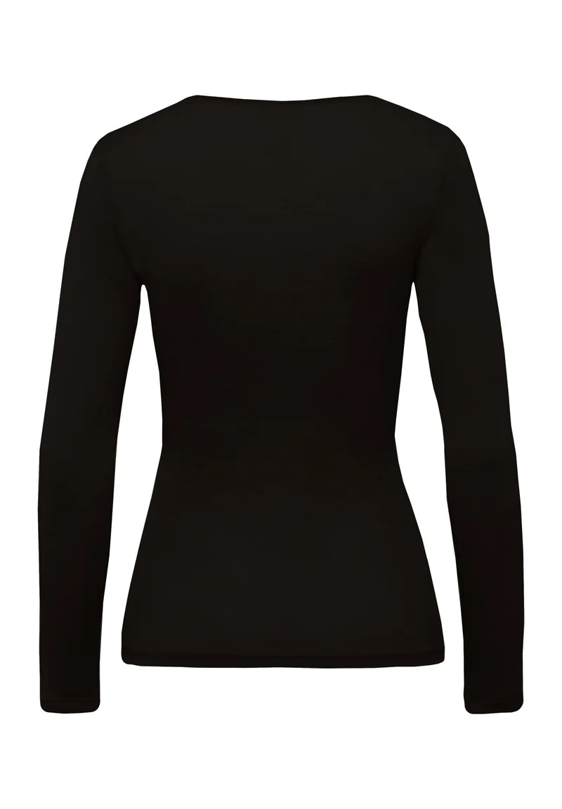 Woolen Silk L/SLV Shirt | black 071418-070018