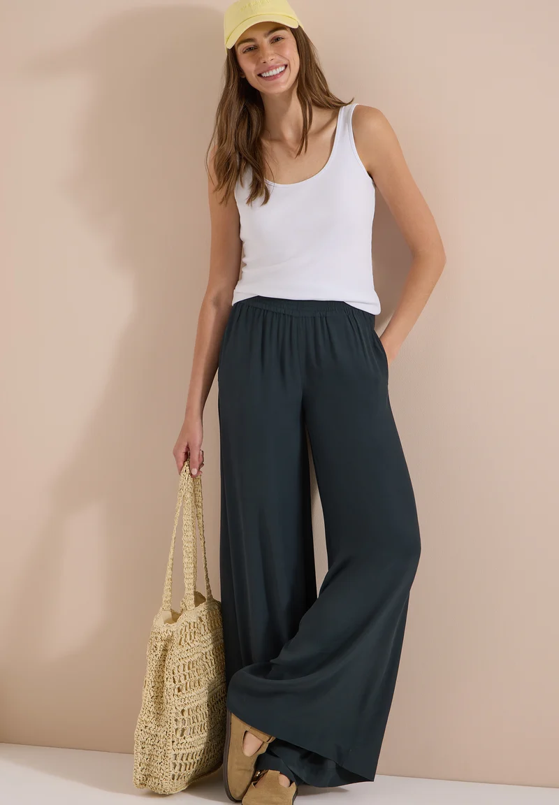 High Waist Wide Leg Hose im Loose Fit