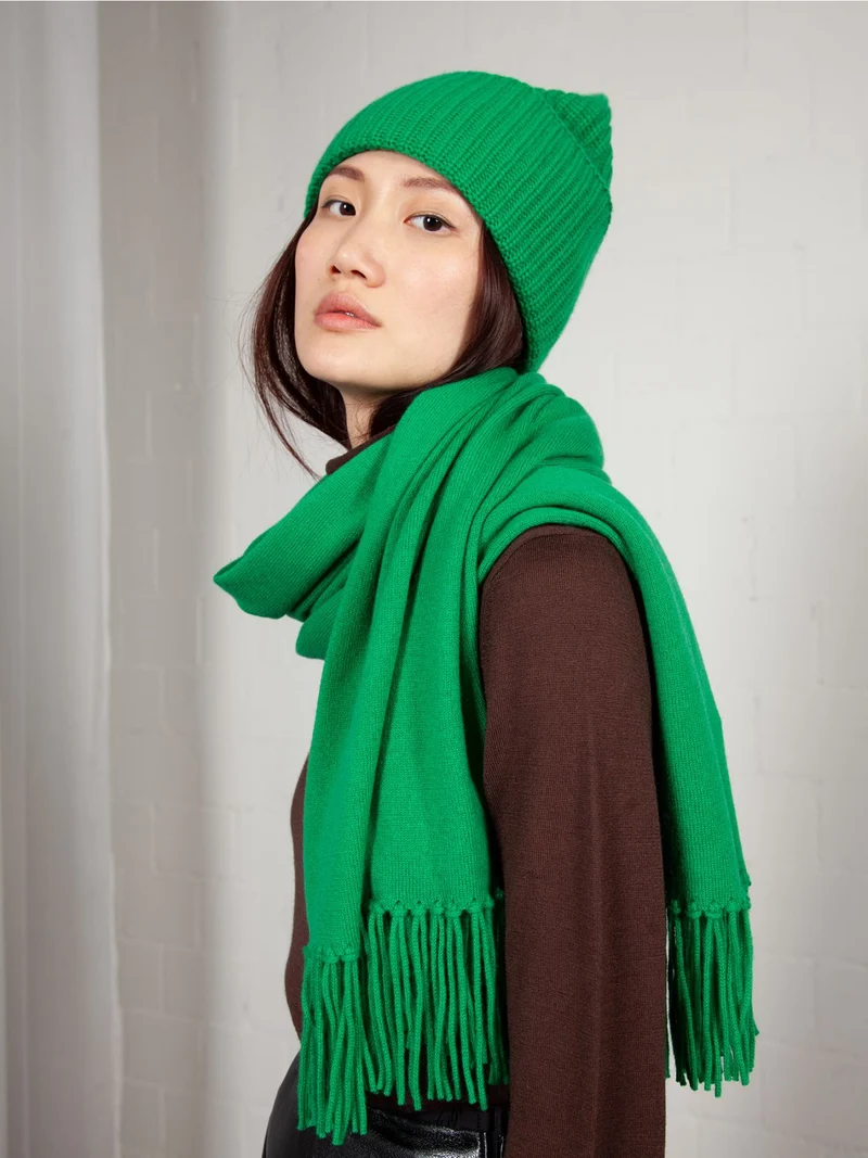 Vivid Green Beanie