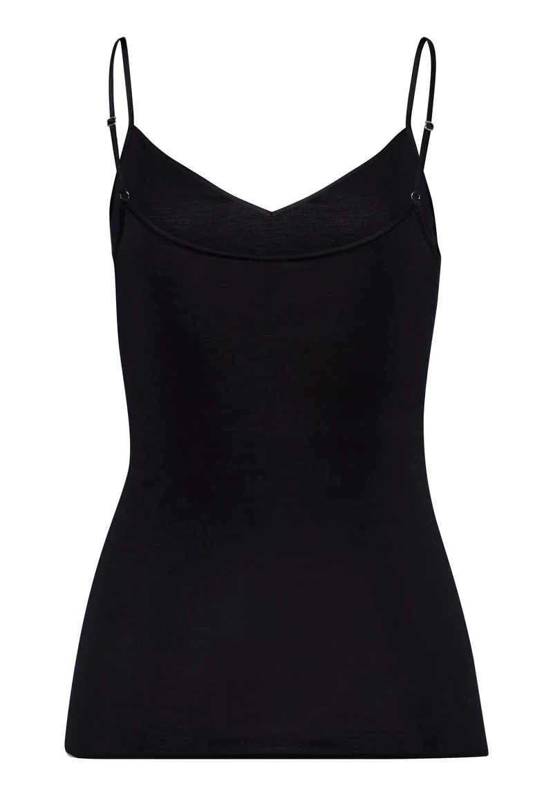 Cotton Seamless Spaghetti Top | black 071601-070019