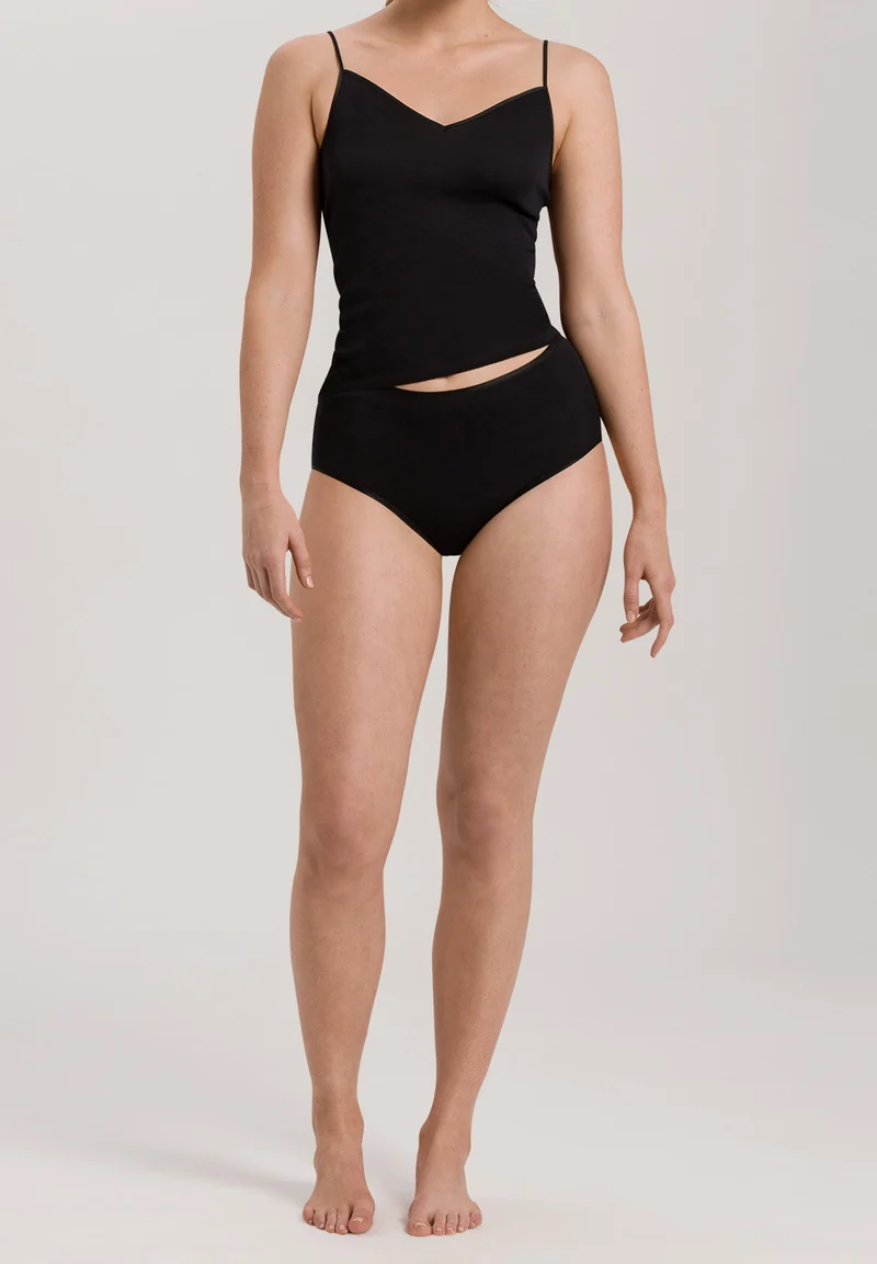 Cotton Seamless Spaghetti Top | black 071601-070019