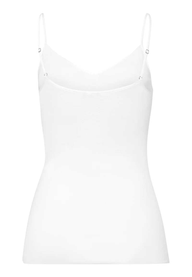 Cotton Seamless Spaghetti Top | white 071601-070101