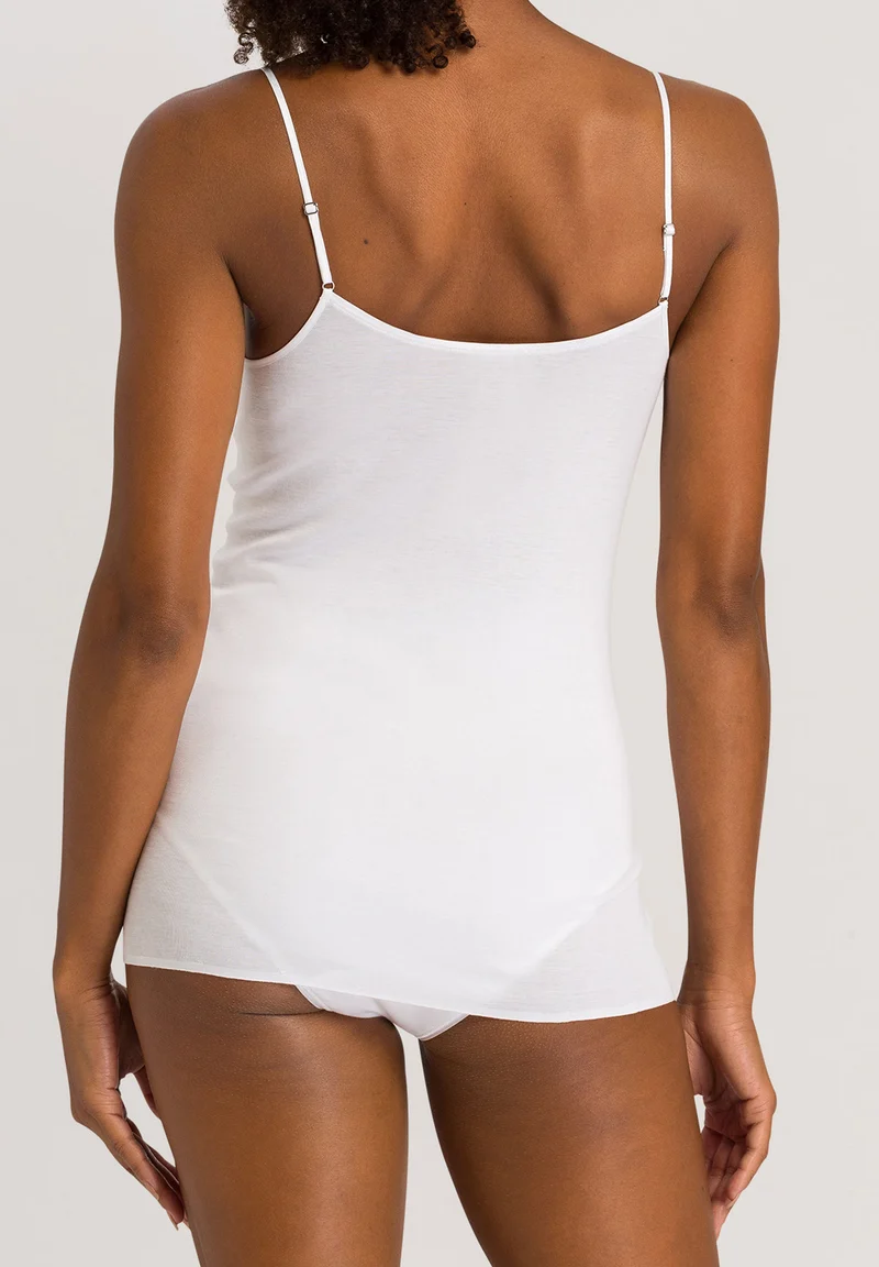 Cotton Seamless Spaghetti Top | white 071601-070101