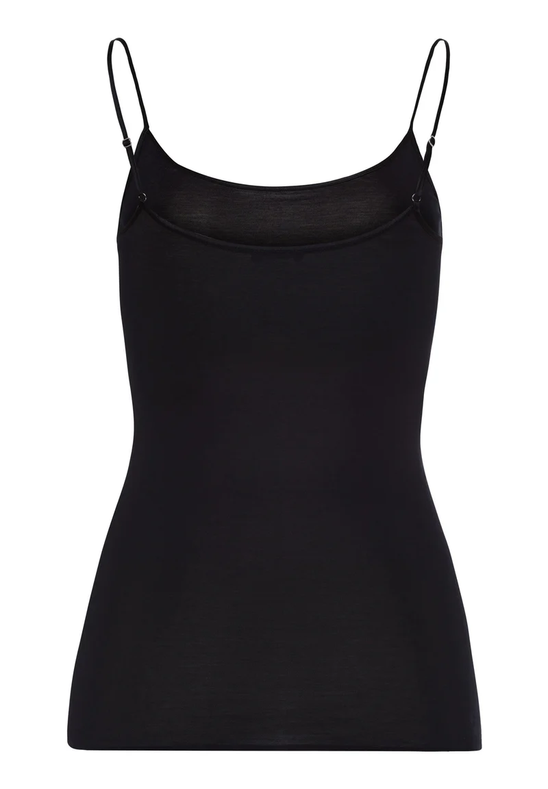 Cotton Seamless Spaghetti Top | black 071600-070019
