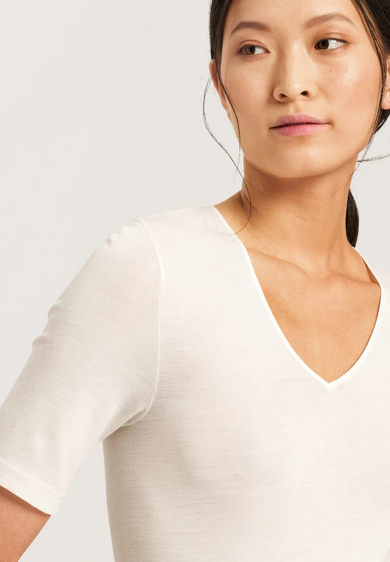 Woolen Silk S/SLV Shirt | cygne 071417-070795