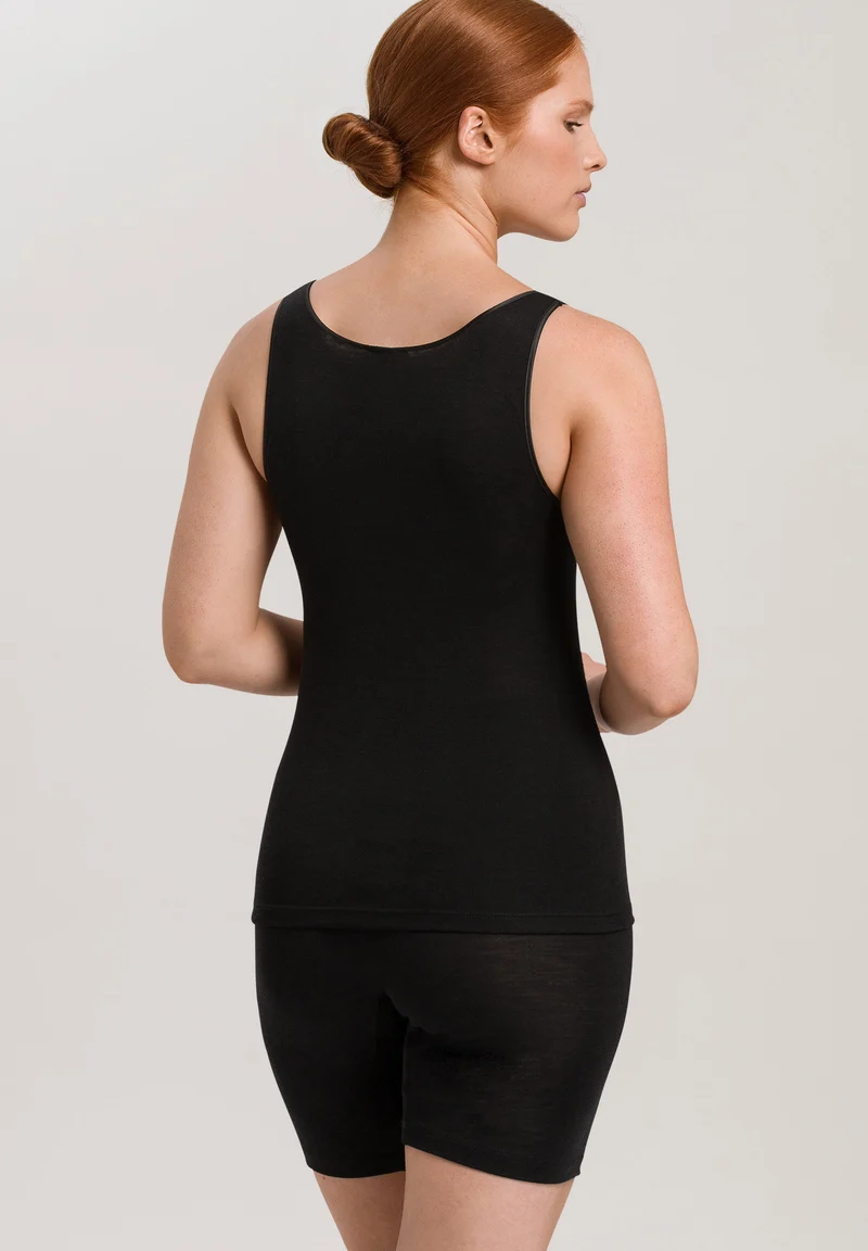Woolen Silk Tank Top | black 071416-070018