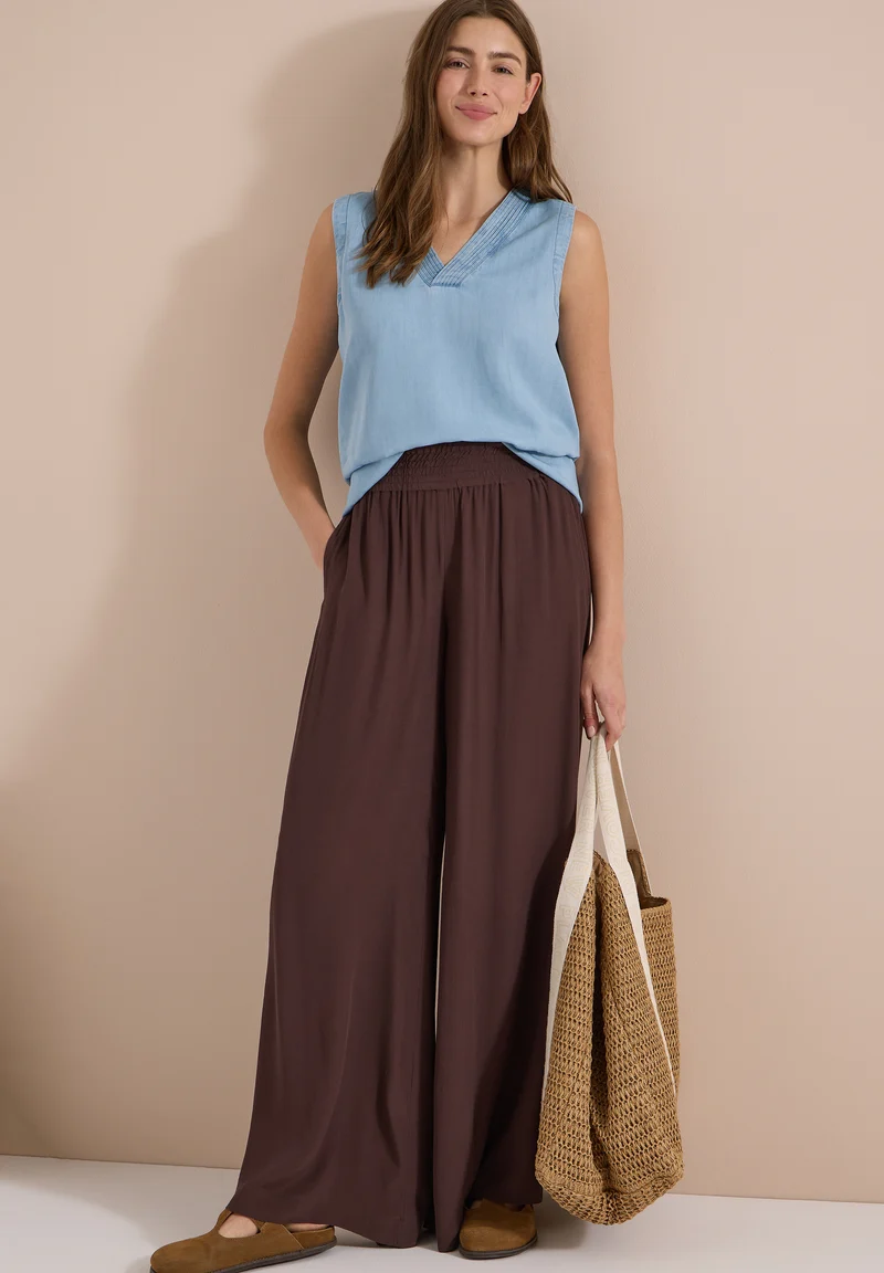High Waist Wide Leg Hose im Loose Fit