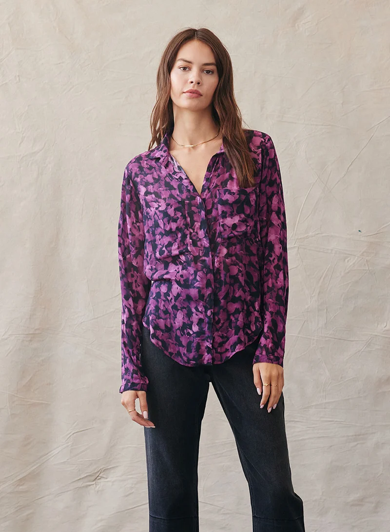 Berry Floral Hipster Shirt