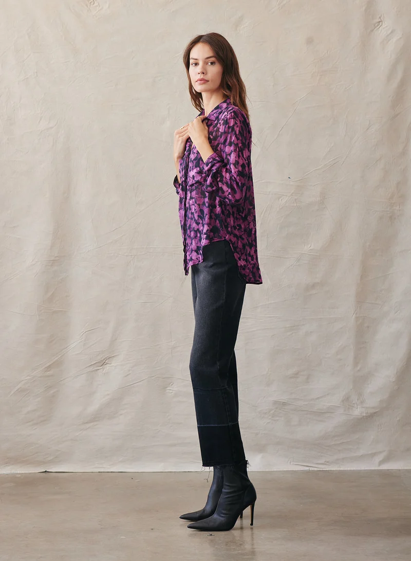 Berry Floral Hipster Shirt
