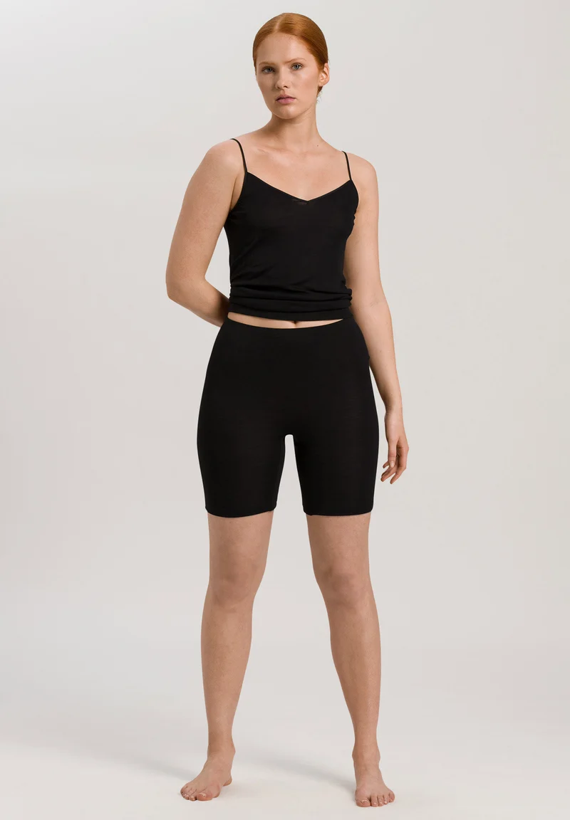 Woolen Silk Spaghetti Top | black 071415-070018