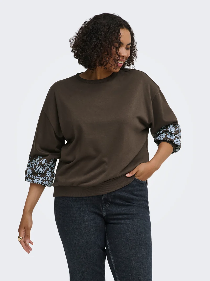 CARBROOKE L/S O-NECK PRINT SWT JRS NOOS