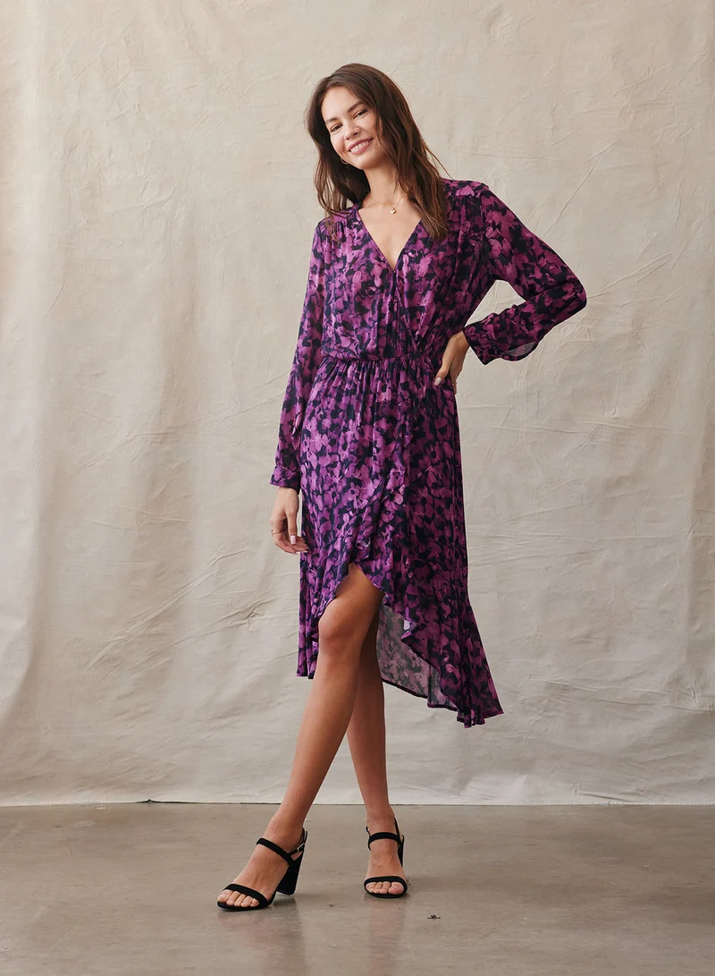 Vera V Neck Midi Dress