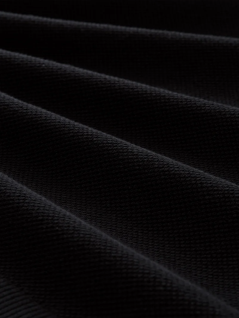 Piqué Strick-Poloshirt aus Baumwolle