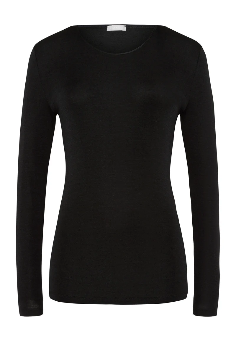 Woolen Silk L/SLV Shirt | black 071409-070018