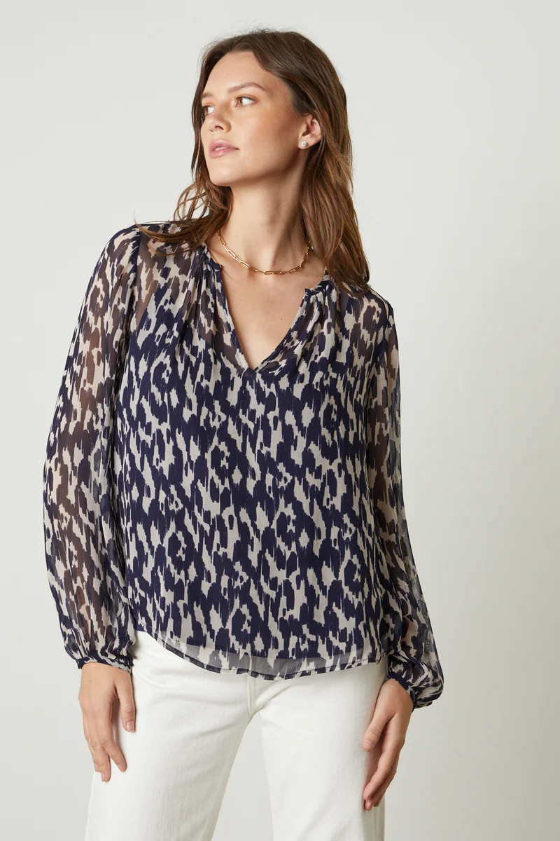 Edna Calico Blouse