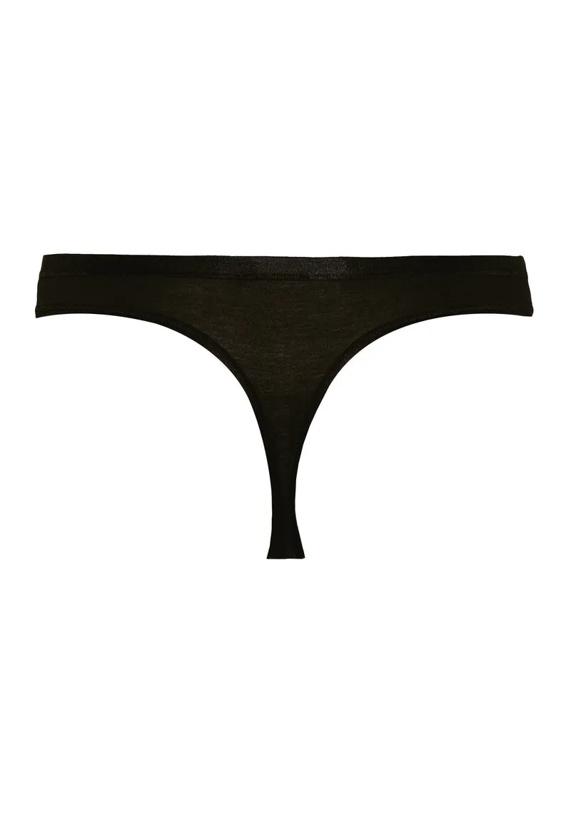 Cotton Sensation Thong | black 071402-070019