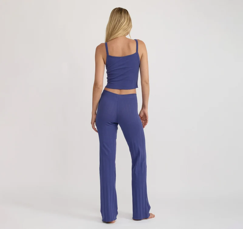 Pointelle Straight Leg Pants
