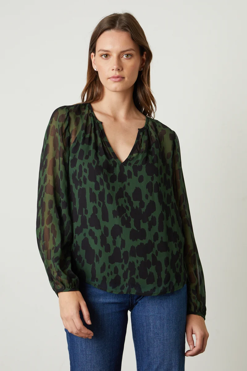 Edna Airbrush Blouse