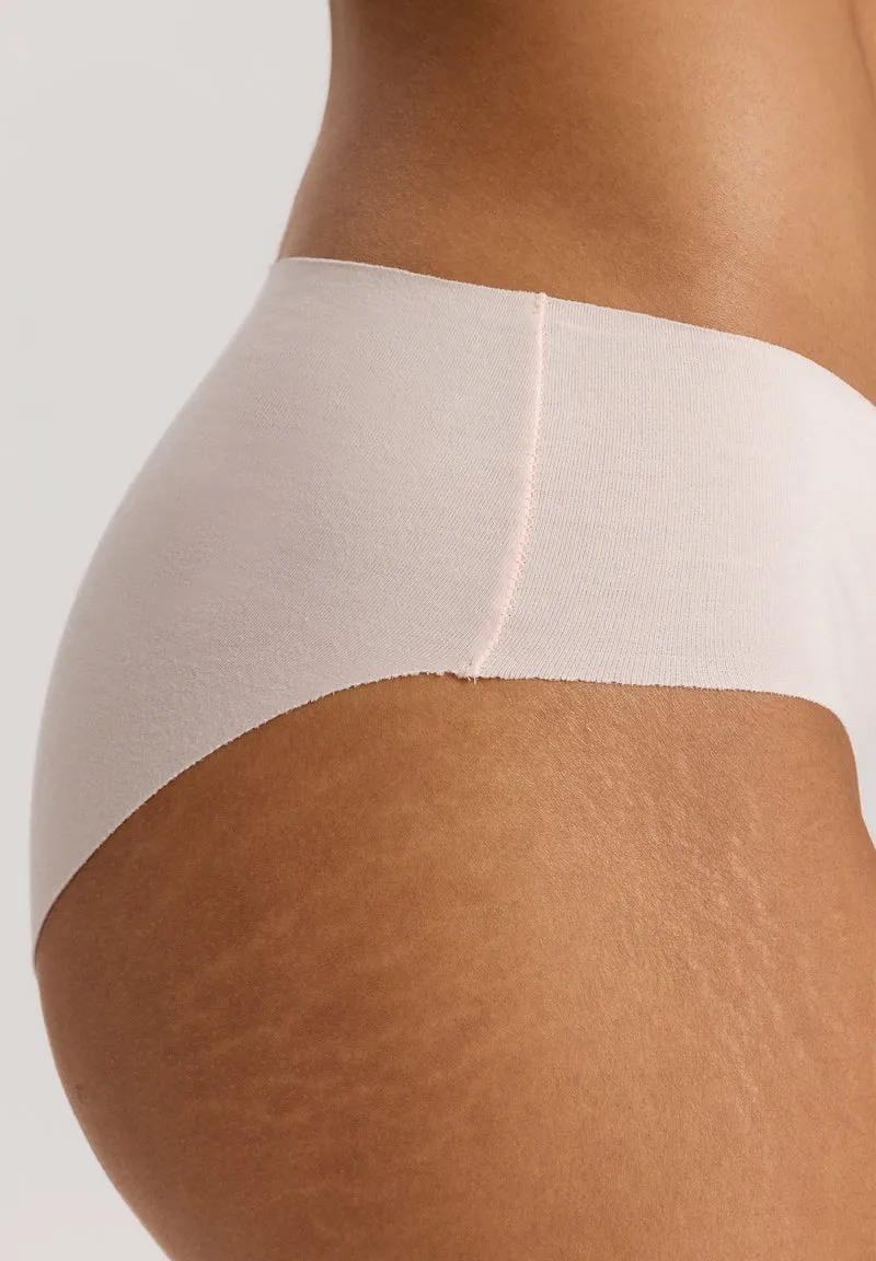 Invisible Cotton Midi Briefs | powder 071243-071381