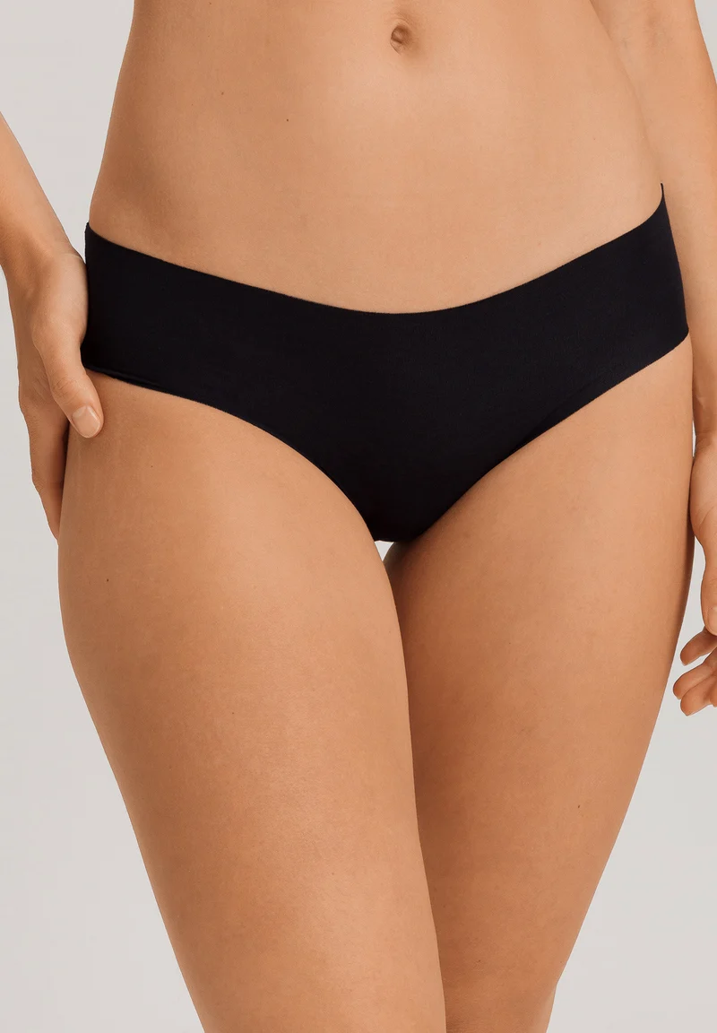Invisible Cotton Midi Briefs | black 071243-070019