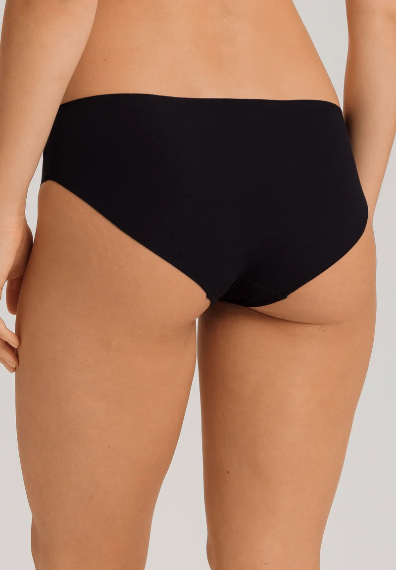 Invisible Cotton Midi Briefs | black 071243-070019