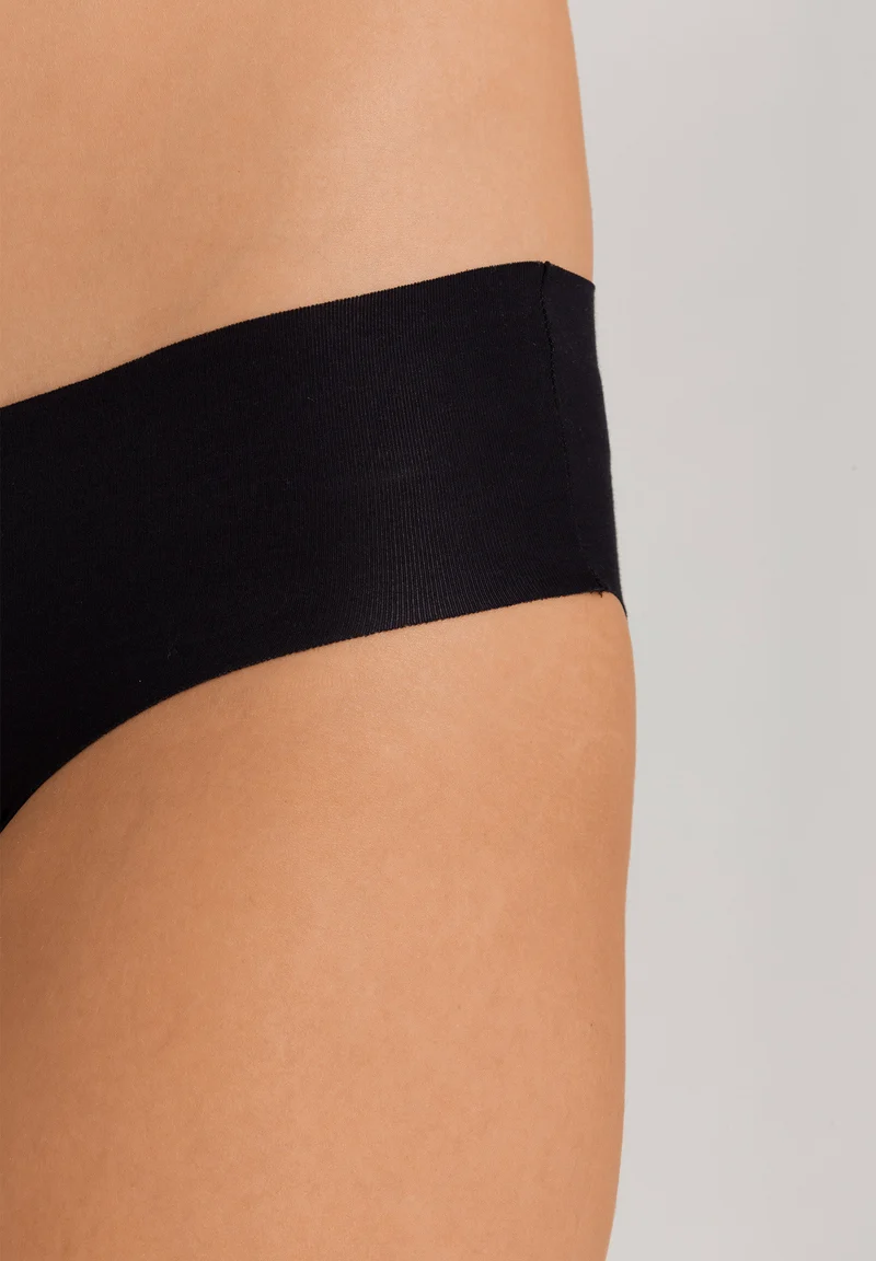 Invisible Cotton Midi Briefs | black 071243-070019