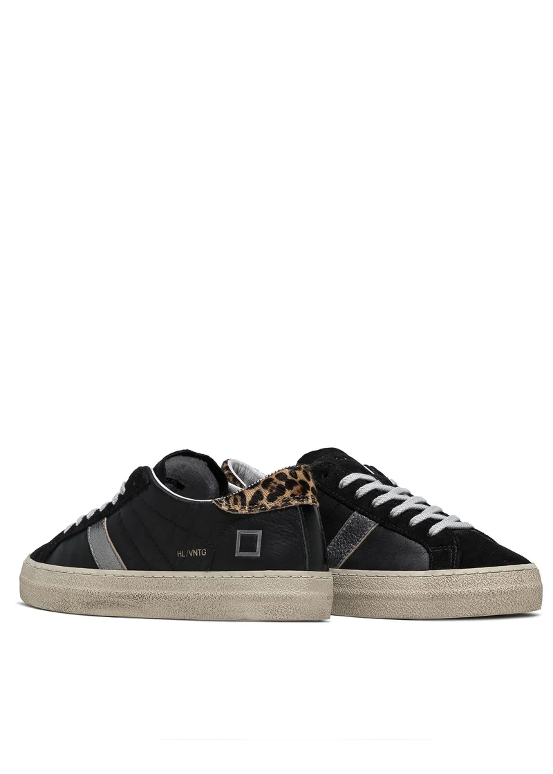 Hill Low Vintage Calf Black Trainer