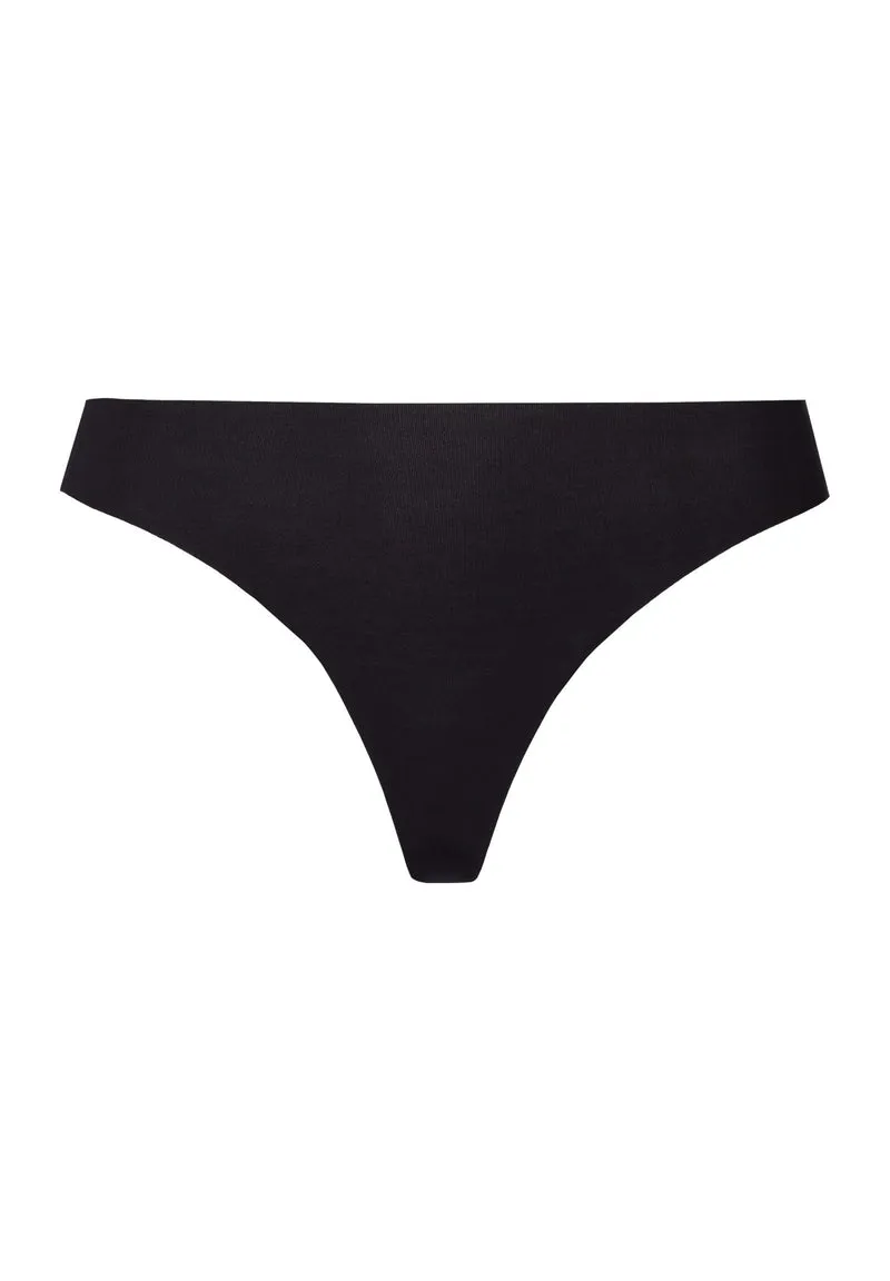 Invisible Cotton Thong | black 071242-070019