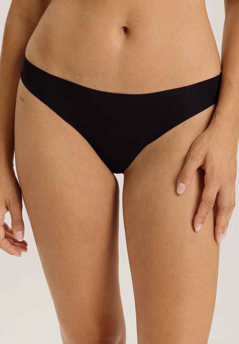 Invisible Cotton Thong | black 071242-070019