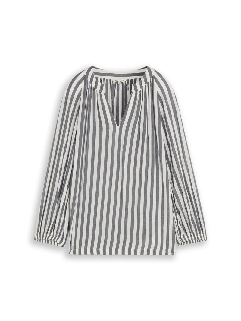 Tunika Bluse mit Streifen
