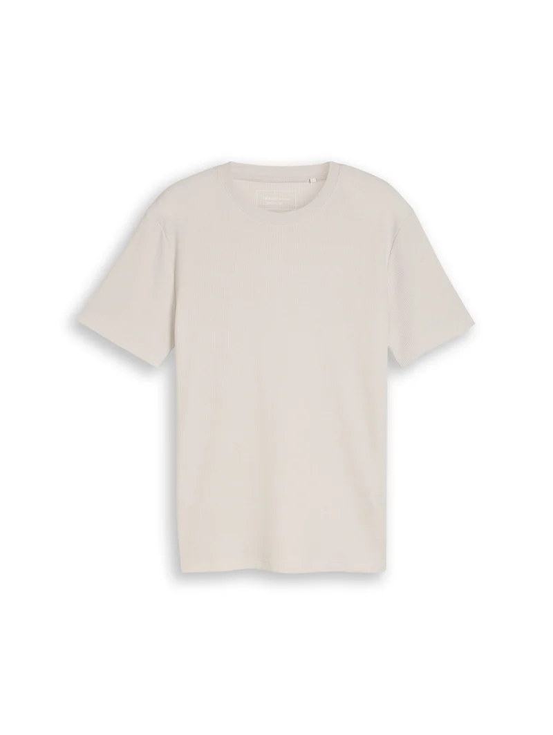 T-Shirt mit Waffelstruktur