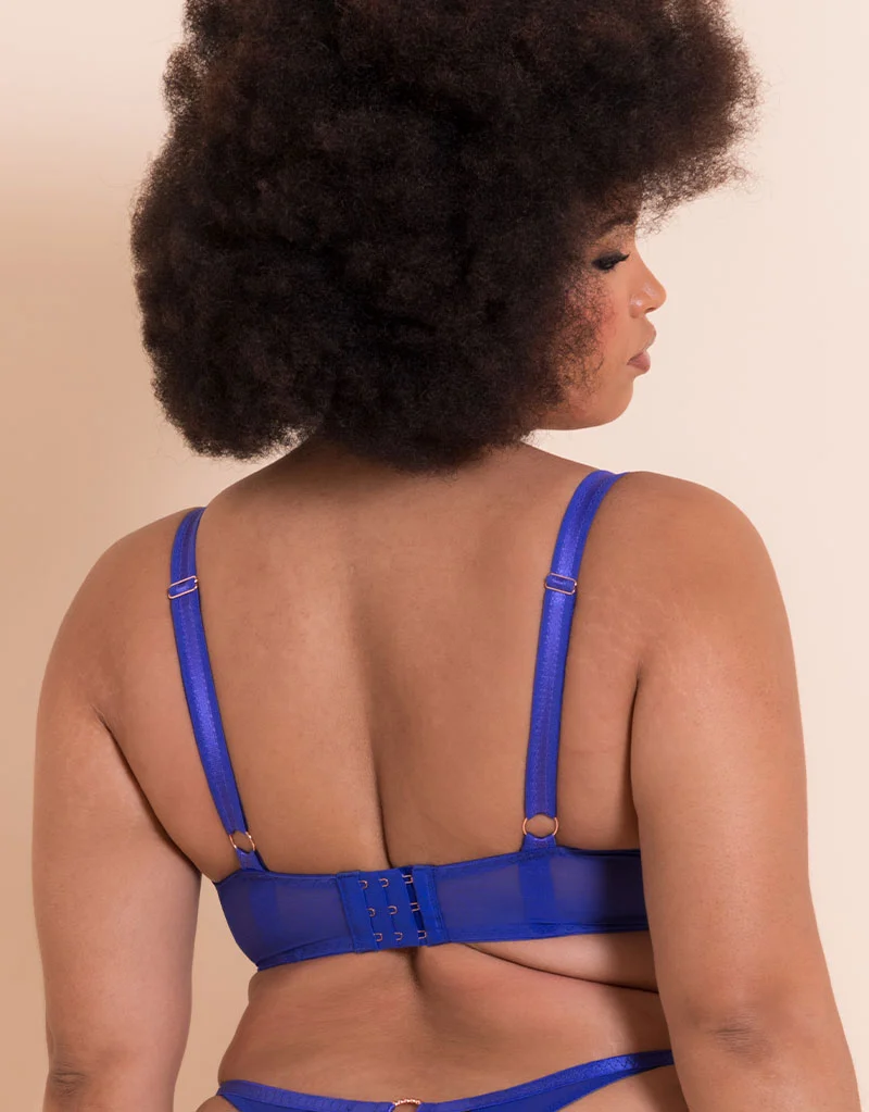 Scantilly Ornate Balcony Bra Ultraviolet
