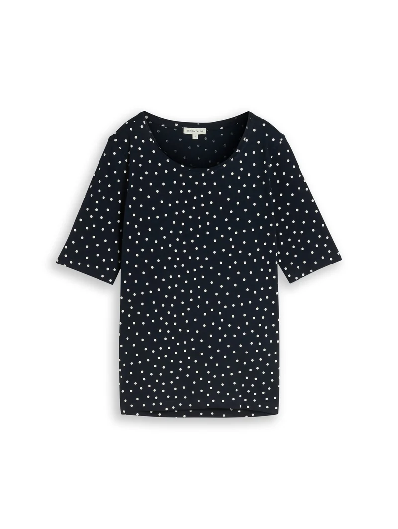T-Shirt mit Punktemuster
