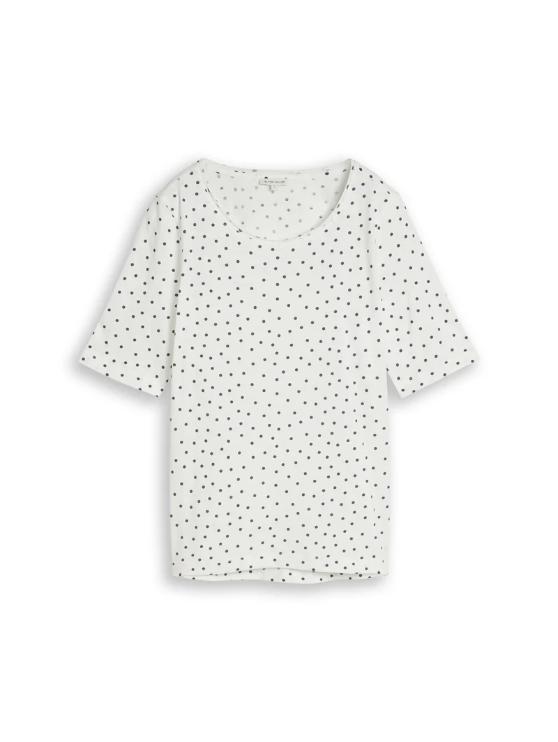 T-Shirt mit Punktemuster