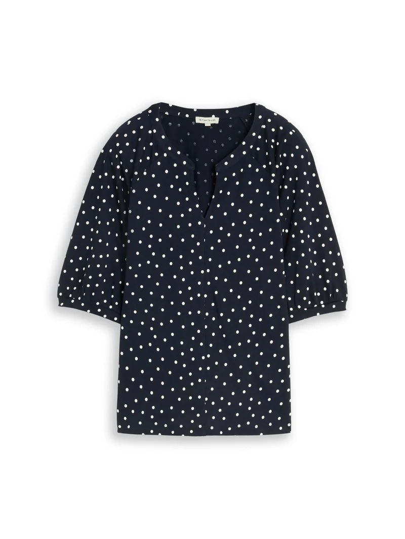 T-Shirt mit Punktemuster