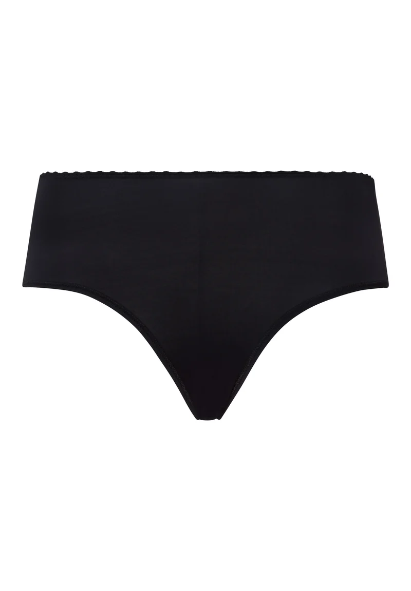 Satin Deluxe Midi Briefs | black 071126-070019