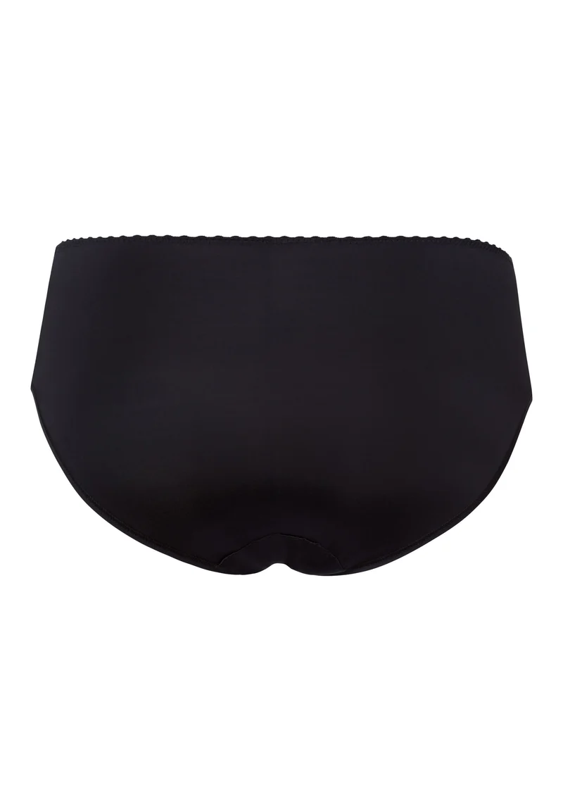 Satin Deluxe Midi Briefs | black 071126-070019
