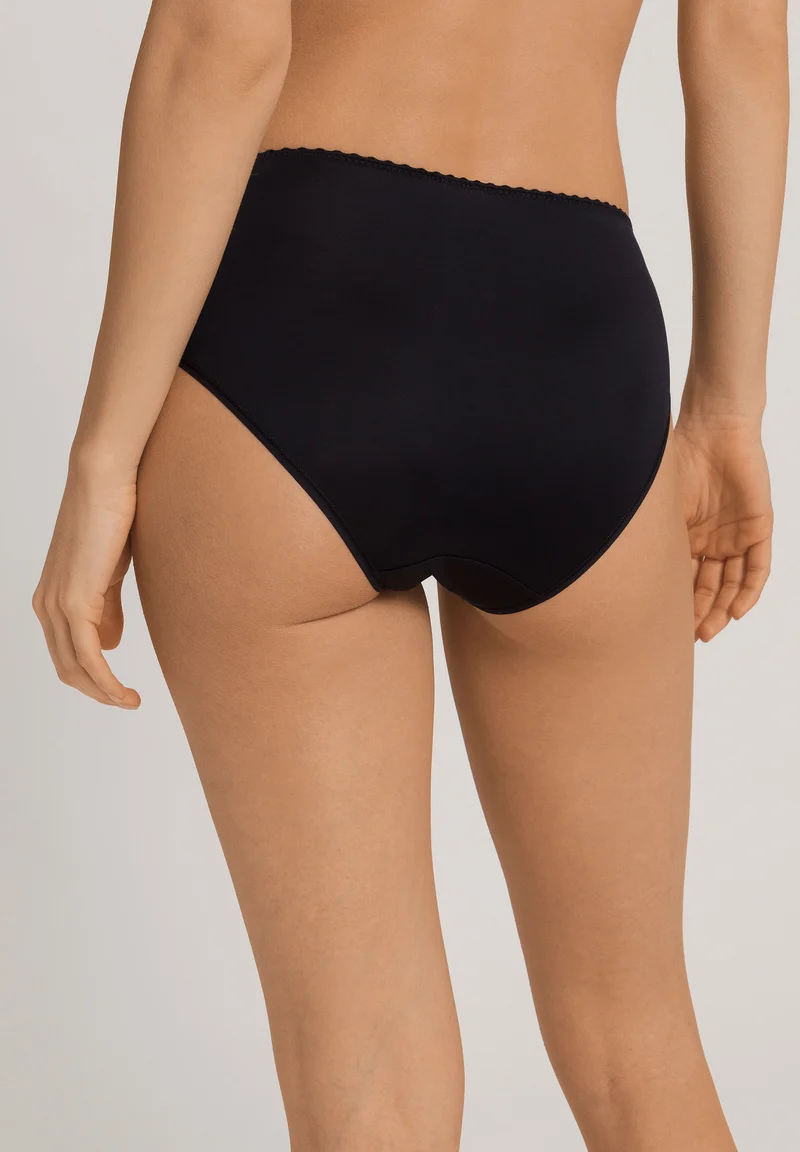 Satin Deluxe Midi Briefs | black 071126-070019